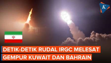 Detik-detik IRGC Luncurkan Rudal untuk Gempur 8 Pangkalan AS di Kuwait dan Bahrain