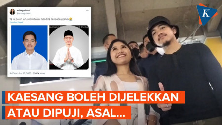 Erina Gudono Tak Masalah Kaesang Dijelekkan atau Dipuji, tapi Ada Syaratnya