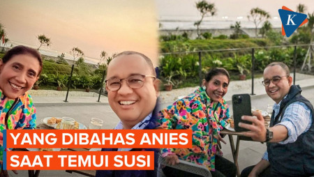 Anies Bahas Hal ini dengan Susi Pudjiastuti di Pangandaran