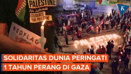 Momen Negara-negara Tunjukkan Solidaritas untuk Palestina Peringati 1 Tahun Perang di Gaza