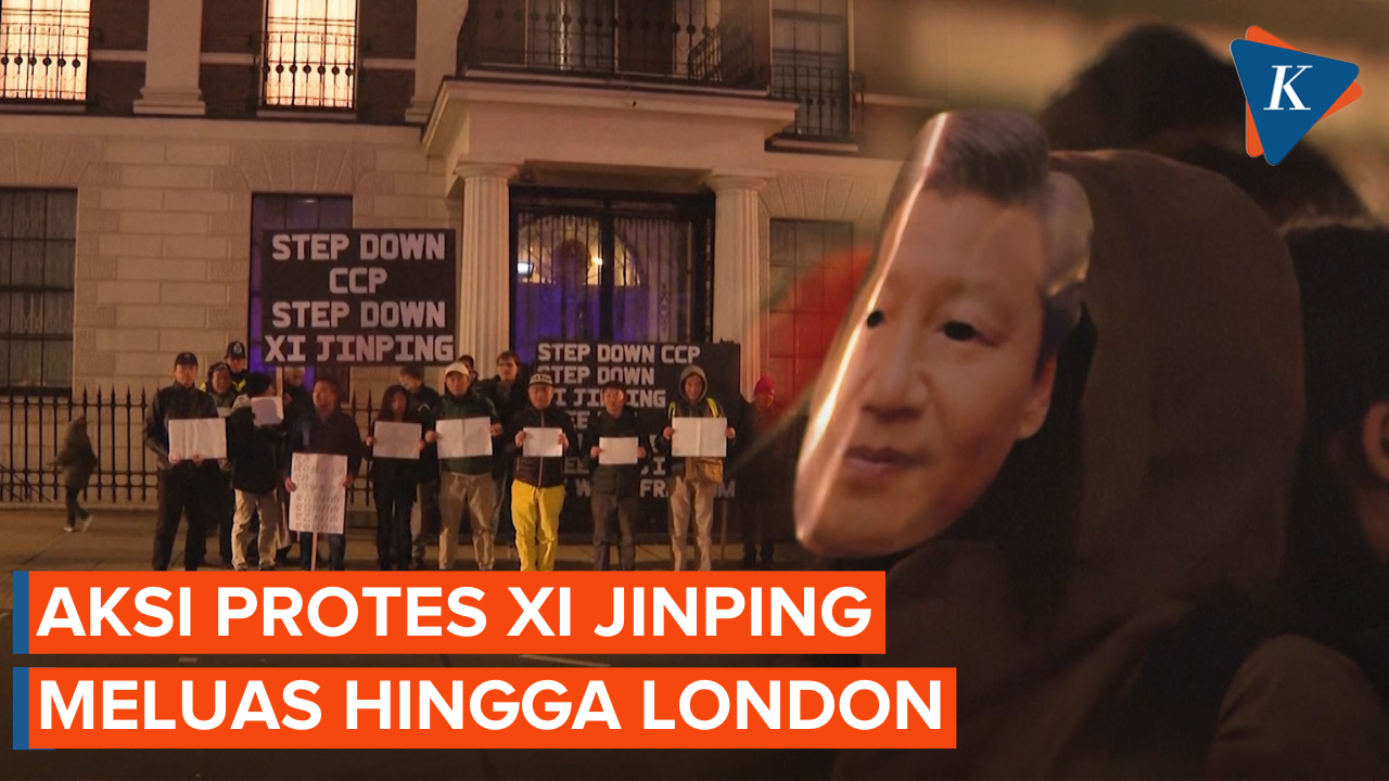 Aksi Protes China Meluas, Demo Anti Xi Jinping Digelar di London