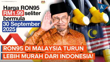 Malaysia Turunkan Harga BBM RON95, Lebih Murah dari Pertalite