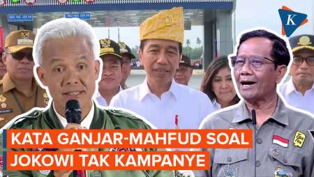 Ganjar Hormati Jokowi Tak Kampanye, Mahfud “No Comment”