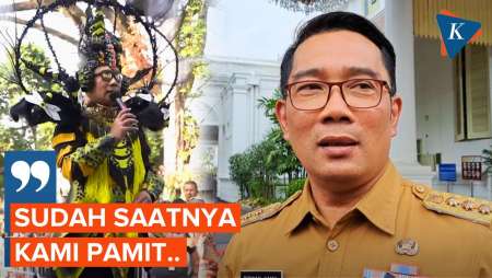 Momen Ridwan Kamil Pamitan ke Warga Jabar