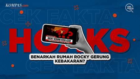 Benarkah Rumah Rocky Gerung Kebakaran?