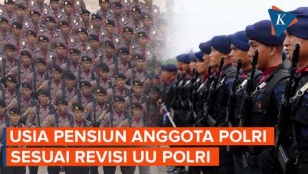 Revisi UU Polri Ubah Usia Pensiun Anggota Polri, Perwira Bisa sampai 60 Tahun!