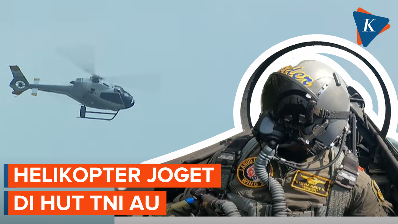 Atraksi Helikopter “Joget” saat HUT ke-77 TNI AU