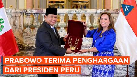 Prabowo Dianugerahi Penghargaan Bergengsi oleh Presiden Peru