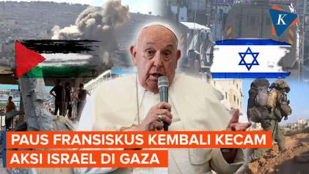 Paus Fransiskus Kecam Pembunuhan Anak-anak Palestina dalam Operasi Militer Israel di Gaza