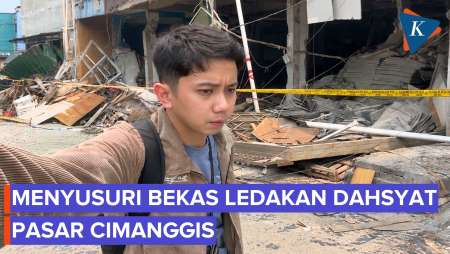 Suasana Pilu Usai Ledakan Dahsyat Di Pasar Cimanggis Ciputat