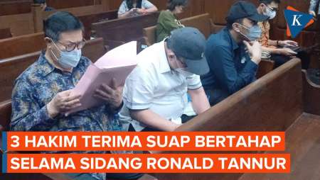 Jaksa Sebut 3 Hakim Pembebas Ronald Tannur Terima Suap Beberapa Kali, Totalnya Rp 4,6 Miliar