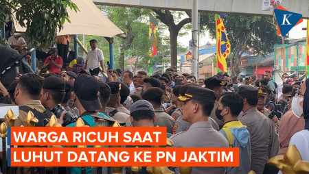 Warga Ricuh Saat Luhut Tiba di PN Jaktim Terkait Kasus Pencemaran Nama Baik