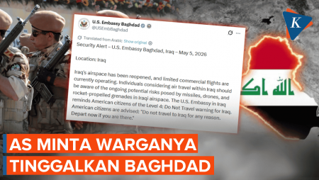AS Minta Warganya Tinggalkan Baghdad Irak, Ada Apa?
