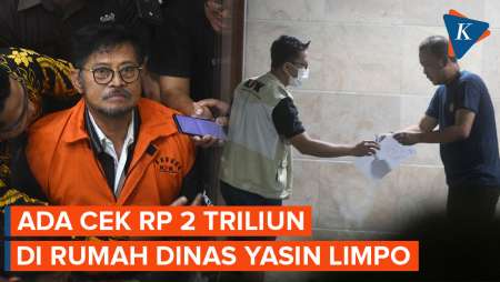 KPK Temukan Cek Rp 2 Triliun di Rumah Dinas Syahrul Yasin Limpo