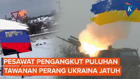 Pesawat Rusia Jatuh Disebut Bawa 65 Tawanan Perang Ukraina