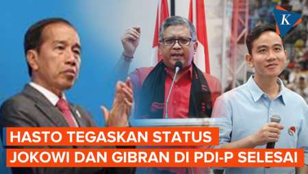 Hasto Sebut Status Jokowi-Gibran di PDI-P 