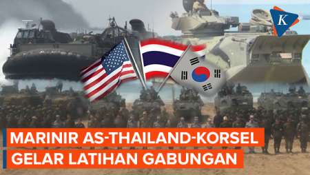 Momen Marinir AS-Thailand-Korsel Gelar Latihan Militer Gabungan