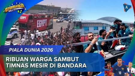 Momen Timnas Mesir Disambut Ribuan Warga Usai Kalah Dramatis Lawan Argentina