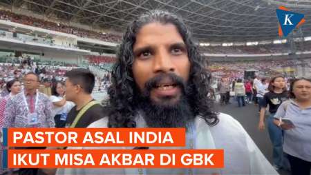 Pastor asal India Hadir di GBK untuk Ikut Misa Akbar Paus Fransiskus