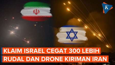 Israel dan Sekutunya Klaim Cegat Lebih dari 300 Rudal dan Drone Kiriman Iran