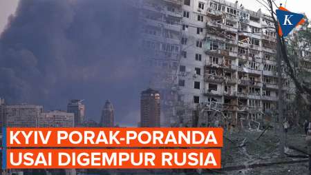 Penampakan Kyiv Setelah Dihantam Serangan Besar-besaran Rusia