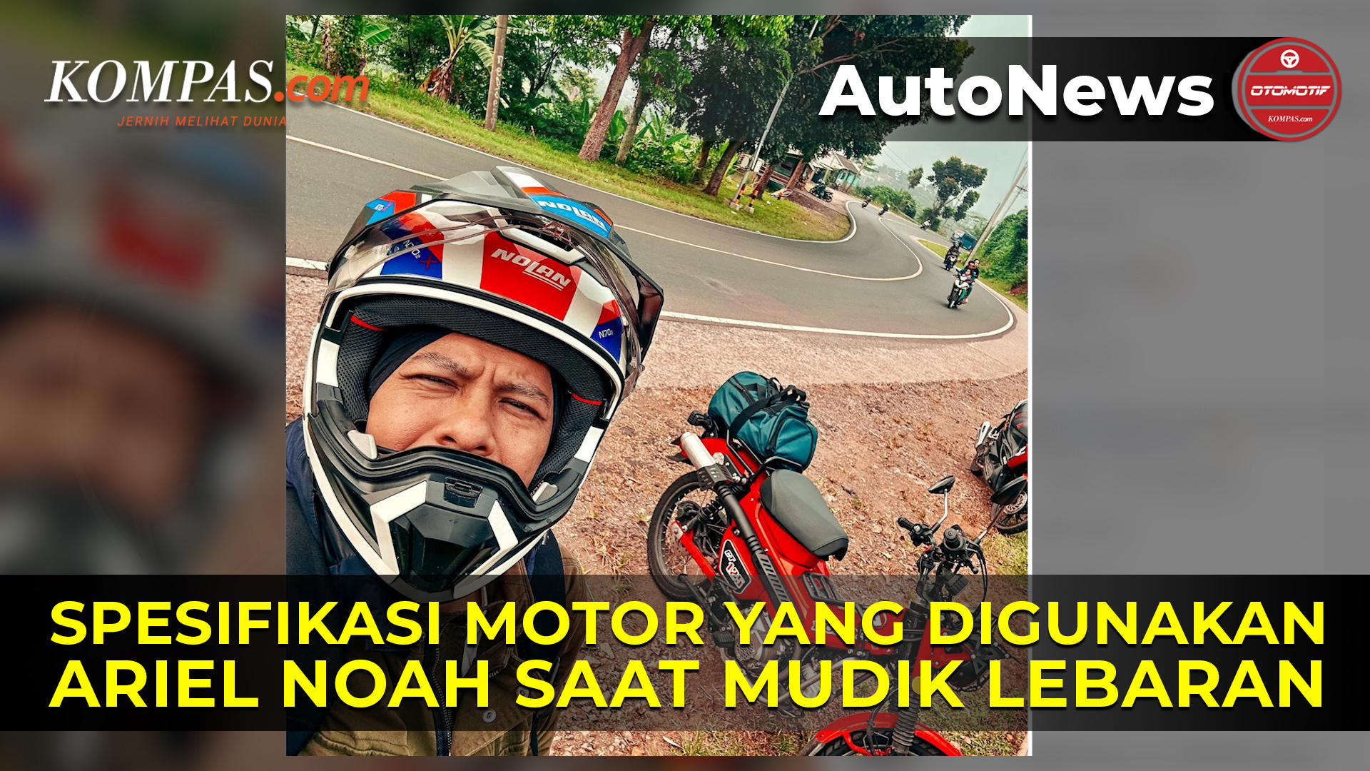 Potret Ariel Noah Mudik Pakai Honda CT125