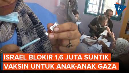 UNICEF Sebut Israel Blokir 1,6 Juta Jarum Suntik Vaksin Untuk Anak-anak Gaza