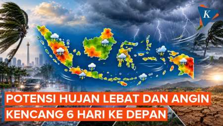 Daftar Wilayah Berpotensi Hujan Lebat Dan Angin Kencang Enam Hari Ke Depan