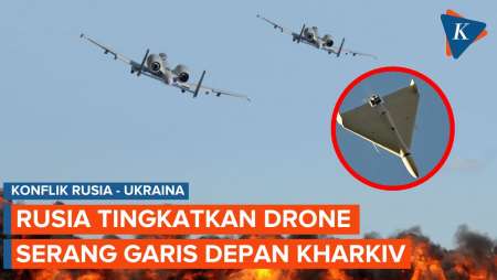 Rusia Tingkatkan Serangan Drone ke Garis Depan Ukraina di Kharkiv