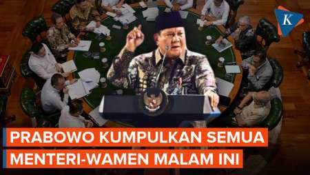 Seluruh Menteri-Wamen Menghadap Prabowo Di Istana Bogor Malam Ini, Ada Arahan Apa?