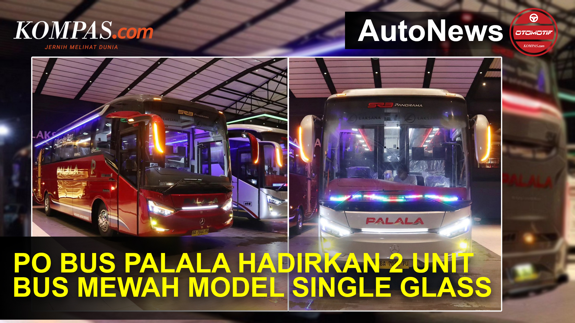 PO Palala Luncurkan 2 Unit Bus Mewah Model Single Glass