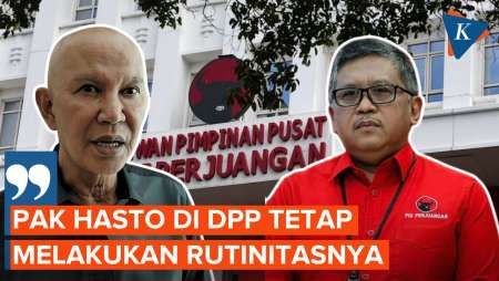 Jadi Tersangka, Hasto Masih “Ngantor” Seperti Biasa di Kantor DPP PDI-P