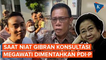 Niat Gibran Konsultasi ke Megawati soal Kabinet Dimentahkan PDI-P