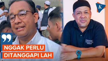 Anies Enggan Komentari Video Viral Diduga Fahri Hamzah Sebut Paslon 1 Akan Jadi Tersangka