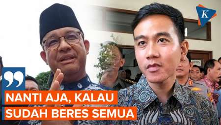 Soal Gibran Ajak Sowan, Anies: Nanti Saja kalau Sudah Beres Semua