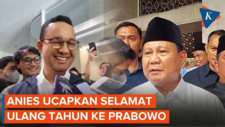 Ucapan dan Doa Anies untuk Prabowo yang Berulang Tahun Ke-72