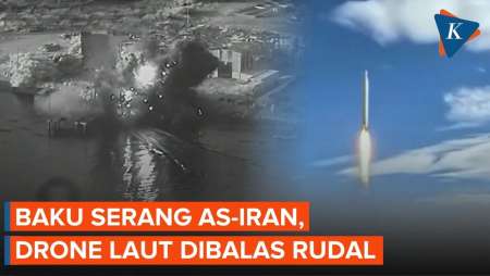 AS Mulai Kerahkan Drone Laut, Iran Balas Luncurkan Rudal