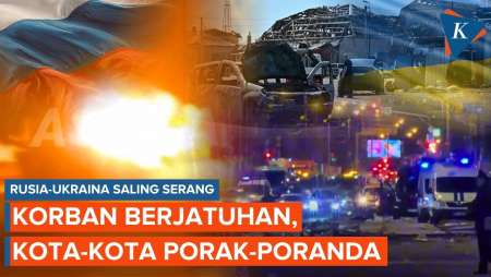 Rusia-Ukraina Baku Hantam Sengit, Kota-kota Porak-poranda