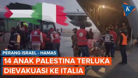 Anak-anak Palestina yang Terluka dalam Perang Israel-Hamas Dievakuasi ke Italia