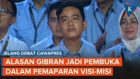 Gibran Akan Jadi yang Pertama Paparkan Visi-Misi dalam Debat Cawapres