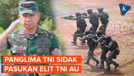 Panglima TNI Cek Kesiapan Pasukan Elite TNI AU Sat Bravo…