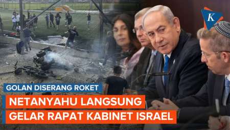 Golan Dihantam Roket, Netanyahu Langsung Pulang dari AS dan Gelar Rapat Kabinet