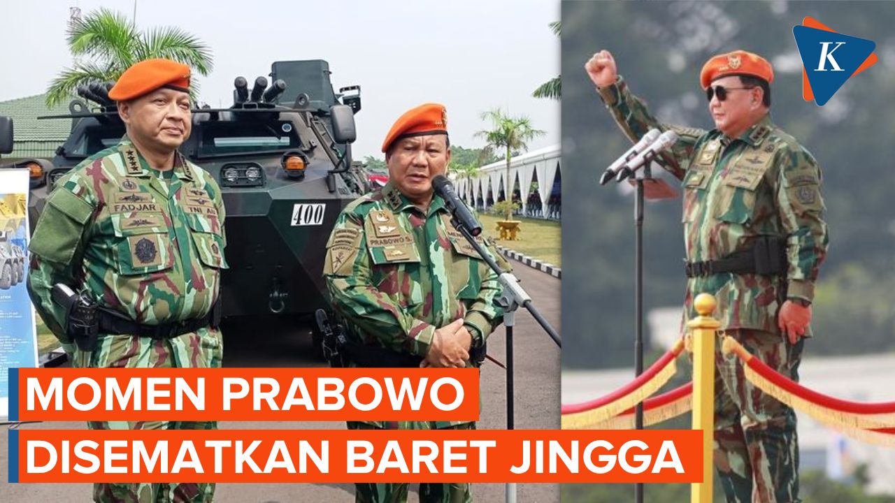 Momen Prabowo Jadi Warga Kehormatan Kopasgat TNI AU