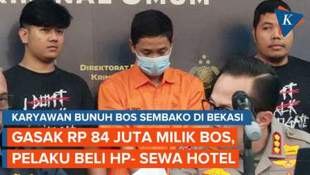 Usai Bunuh Bos, Karyawan di Bekasi Curi Rp 84 Juta Milik Korban untuk Sewa Hotel dan Beli HP