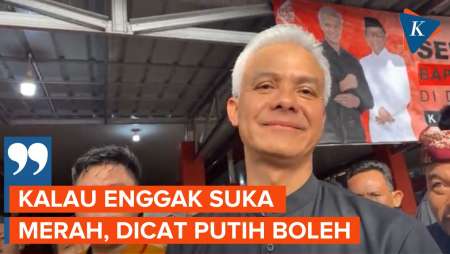 Reaksi Ganjar soal TKN Soroti Motor Merah Diduga Penjegalan Prabowo-Gibran 