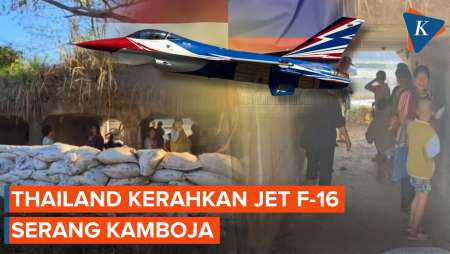 Thailand Kerahkan Jet Tempur F-16 Serang Kamboja, Perbatasan Memanas!