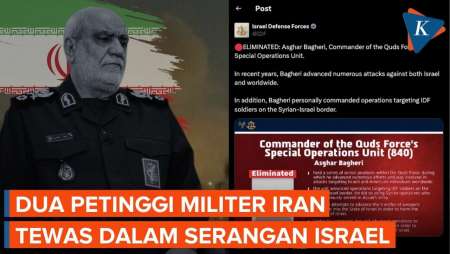 Komandan Quds Iran Dan Kepala Intelijen IRGC Tewas Dalam Serangan Terbaru Israel