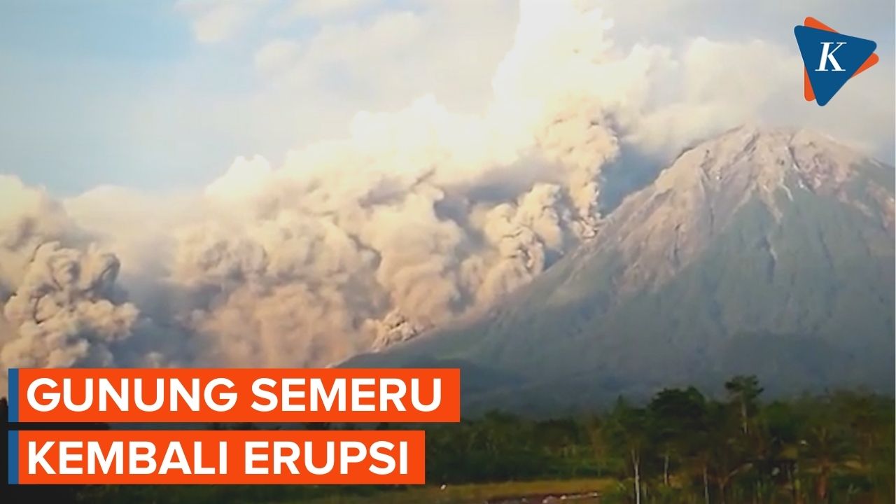 Gunung Semeru Jawa Timur Kembali Erupsi