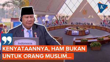 Singgung Isu HAM, Prabowo: Bukan untuk Orang Muslim, Menyedihkan!