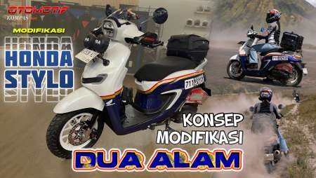Honda Stylo "Dakar Edition" | Perpaduan Klasik Modern Dan Gaya Adventure | Modifikasi
